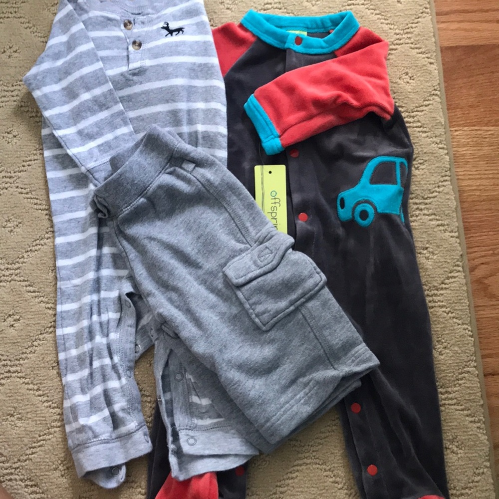 Boys pajamas & pair of pants.